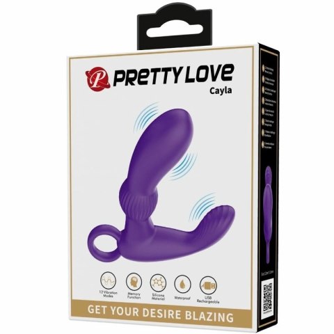 Pretty Love Cayla Masażer Prostaty Lila 12 Trybow Pilot USB