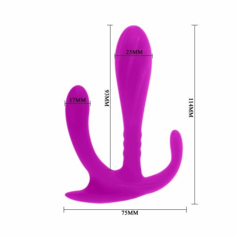 Pretty Love Edgar - silikonowy model z potrojnym systemem stymulacji 11cm