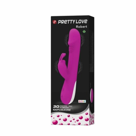 Pretty Love Robert silikonowy model z podwojną funkcją wibracji 210 mm