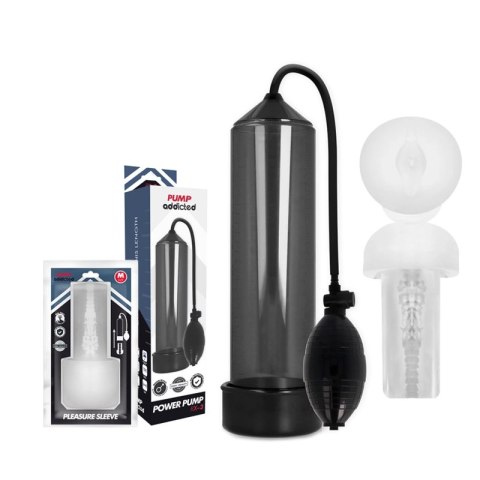 Pump Addicted RX3 Czarny - System Vacuum z Rękawem Komfortowym 23 cm