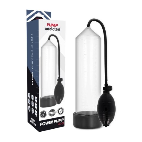 Pump Addicted RX3 Transparent - Zaawansowany System Podciśnieniowy 23 cm