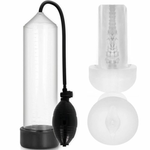 Pump Addicted RX3 przezroczysty system prożniowy z rękawem silikonowym 23 cm