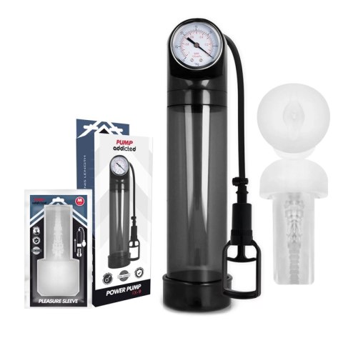 Pump Addicted RX9 Czarny - System Prożniowy z Wkładem Intymnym 30 cm