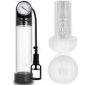 Pump Addicted RX9 przezroczysty system prożniowy z wkładem intymnym 30 cm
