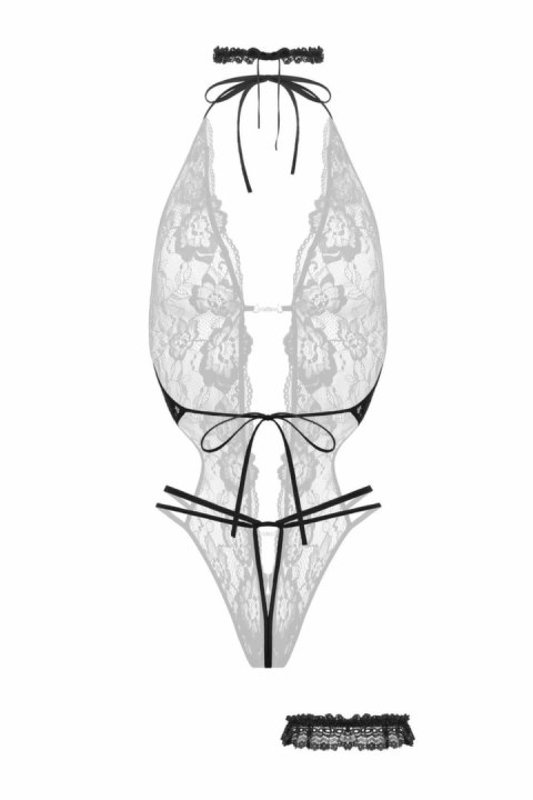 Renee Body Set Obsessive czarne, elastyczna koronka, otwarta konstrukcja Renee Body Set Obsessive czarne, elastyczna koronka, otwarta konstrukcja