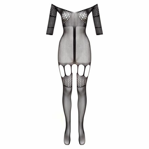 Rosa Bodystocking Obsessive Czarny z Siateczką i Szelkami XS-XL Rosa Bodystocking Obsessive Czarny z Siateczką i Szelkami XS-XL