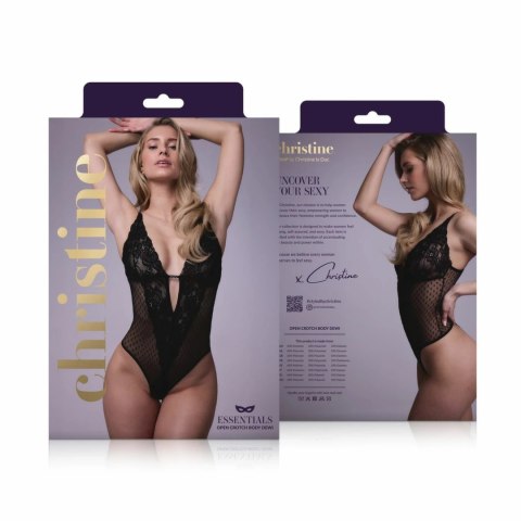Sensual Dewi Body Open Crotch Czarny Koronkowy Regulowany Sensual Dewi Body Open Crotch Czarny Koronkowy Regulowany