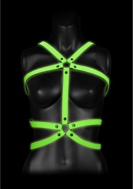 Ouch! Glow in the Dark Kamizelka Regulowana L/XL - Świecąca Uprząż
