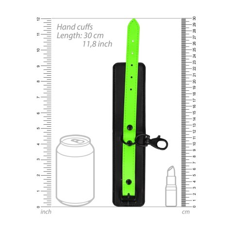 Ouch! Glow in the Dark - Zestaw mankietow na ręce i kostki, fluorescencyjny Ouch! Glow in the Dark - Zestaw mankietow na ręce i kostki, fluorescencyjny