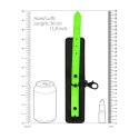 Ouch! Glow in the Dark kajdanki na uda z paskiem S/M, świecące, zielone