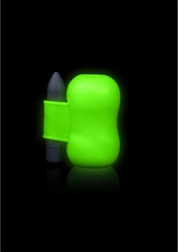 Ouch! Glow in the Dark - model wibrujący, świecący, zielony