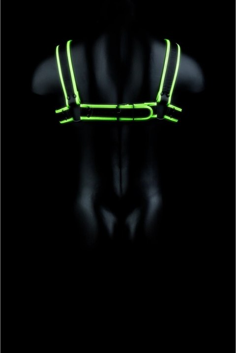Ouch! Glow in the Dark szelki na klatkę piersiową S/M świecące zielone Ouch! Glow in the Dark szelki na klatkę piersiową S/M świecące zielone