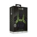 Ouch! Glow in the Dark szelki z klamrą S/M fluorescencyjne regulowane