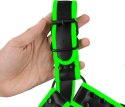 Ouch! Glow in the Dark szelki z klamrą S/M fluorescencyjne regulowane