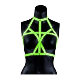 Ouch! Glow in the Dark uprząż biustonosza L/XL, fluorescencyjna