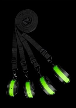 Ouch! Glow in the Dark - zestaw mocowań do łożka fluorescencyjny