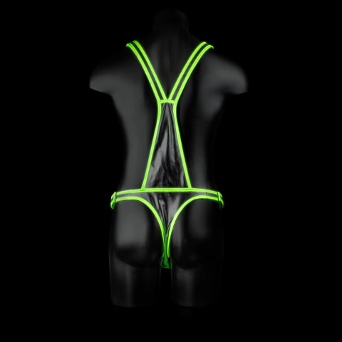 Ouch! Harness Glow in the Dark S/M - uprząż z fluorescencyjnymi detalami Ouch! Harness Glow in the Dark S/M - uprząż z fluorescencyjnymi detalami