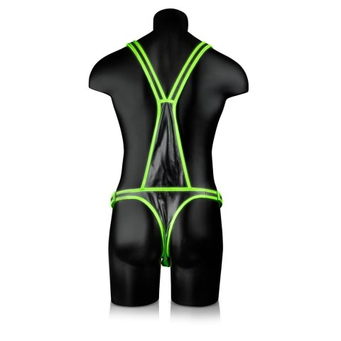 Ouch! Harness Glow in the Dark S/M - uprząż z fluorescencyjnymi detalami Ouch! Harness Glow in the Dark S/M - uprząż z fluorescencyjnymi detalami