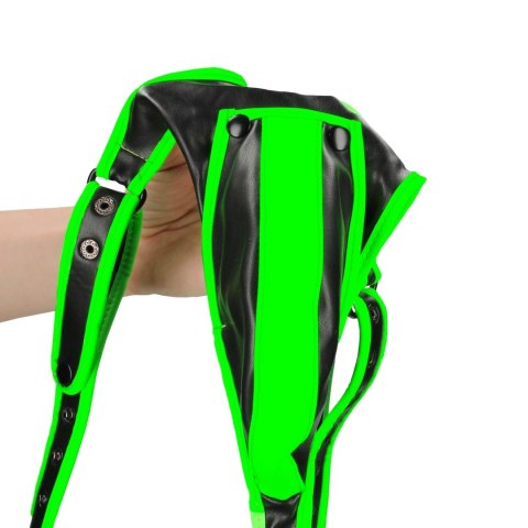 Ouch! Harness Glow in the Dark S/M - uprząż z fluorescencyjnymi detalami Ouch! Harness Glow in the Dark S/M - uprząż z fluorescencyjnymi detalami