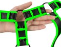 Ouch! Kamizelka fluorescencyjna świecąca S/M, regulowana, zielona