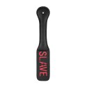 Ouch! Paddle SLAVE skorzane z tłoczonym napisem, elastyczne