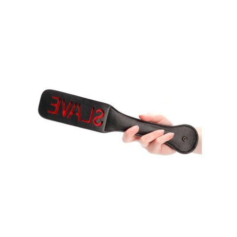 Ouch! Paddle SLAVE skorzane z tłoczonym napisem, elastyczne Ouch! Paddle SLAVE skorzane z tłoczonym napisem, elastyczne
