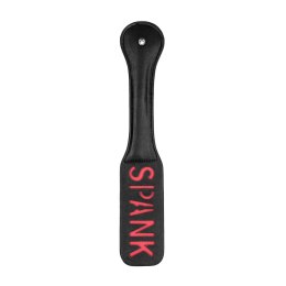 Ouch! Paddle SPANK - skorzane wiosło z napisem, elastyczne