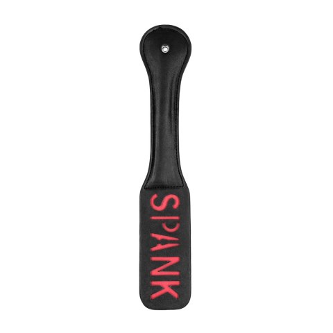 Ouch! Paddle SPANK - skorzane wiosło z napisem, elastyczne