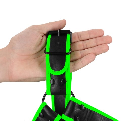 Ouch! Uprząż na klatkę piersiową L/XL - świecąca w ciemności, regulowana Ouch! Uprząż na klatkę piersiową L/XL - świecąca w ciemności, regulowana