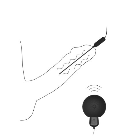 Ouch! Wibrująca wtyczka silikonowa z pilotem USB 13,5 cm czarna Ouch! Wibrująca wtyczka silikonowa z pilotem USB 13,5 cm czarna