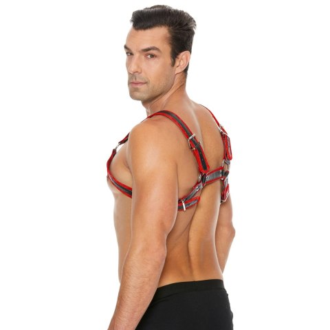 Ouch! by Shots skorzane szelki z klamrami L/XL - regulowane paski Ouch! by Shots skorzane szelki z klamrami L/XL - regulowane paski
