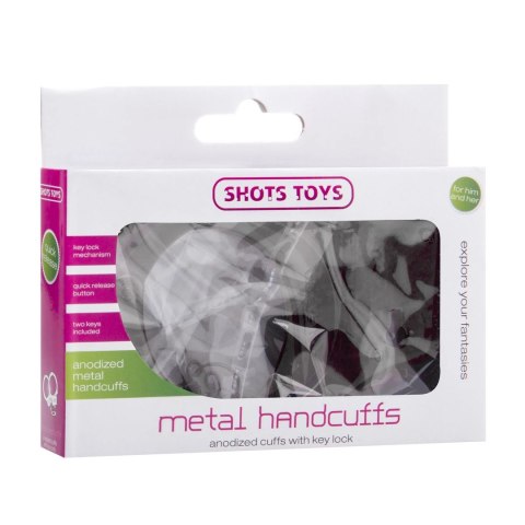 Shots Toys Metalowe Kajdanki z Mechanizmem Szybkiego Zwalniania Shots Toys Metalowe Kajdanki z Mechanizmem Szybkiego Zwalniania