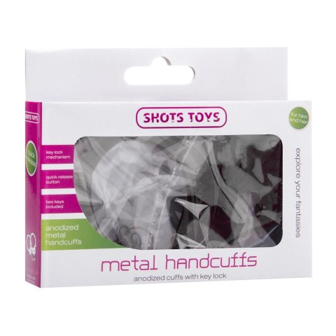 Shots Toys Metalowe Kajdanki z Mechanizmem Szybkiego Zwalniania Shots Toys Metalowe Kajdanki z Mechanizmem Szybkiego Zwalniania