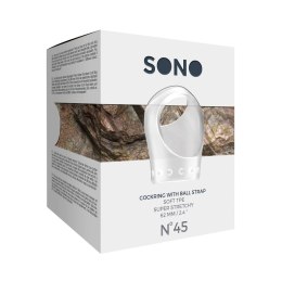 Sinner Gear No.45 pierścień anatomiczny z kulkowym paskiem TPE czarny
