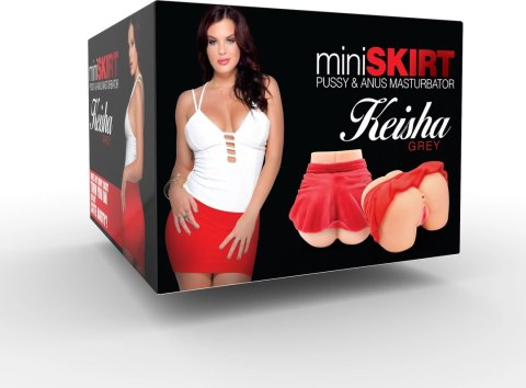 Star Strokers Keisha Gray Dwukanałowa maszyna intymna z mini spodniczką Star Strokers Keisha Gray Dwukanałowa maszyna intymna z mini spodniczką