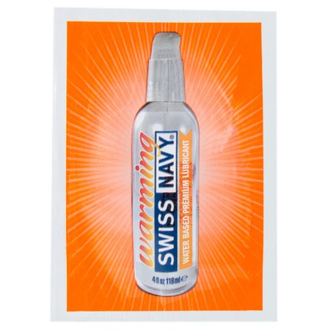 Swiss Navy Water-Based Rozgrzewający Lubrykant 5ml - Długo działający Swiss Navy Water-Based Rozgrzewający Lubrykant 5ml - Długo działający