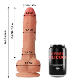 Cybersilicock Connor silikonowy model anatomiczny z przyssawką 20,5 cm
