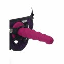 Get Real Dong 12 cm czerwony - model z przyssawką i silikonem premium