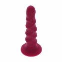 Get Real Dong 12 cm czerwony - model z przyssawką i silikonem premium