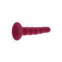 Get Real Dong 12 cm czerwony - model z przyssawką i silikonem premium