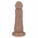 MR Intense Model 6 - Elastyczna maszyna intymna 16,6 cm, naturalny kolor