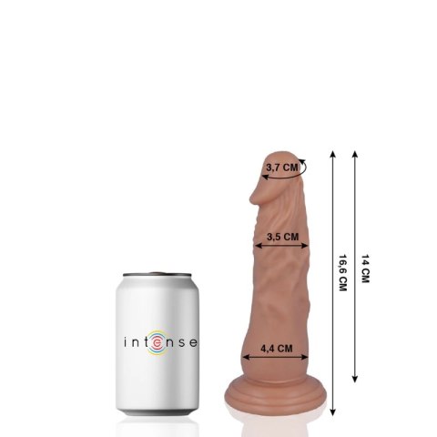 MR Intense Model 6 - Elastyczna maszyna intymna 16,6 cm, naturalny kolor