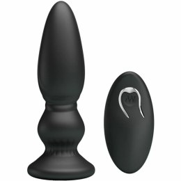 MR PLAY Wibrująca maszyna intymna sterowana pilotem czarna 12 trybow