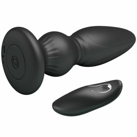 MR PLAY Wibrująca maszyna intymna sterowana pilotem czarna 12 trybow