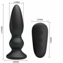 MR PLAY Wibrująca maszyna intymna sterowana pilotem czarna 12 trybow