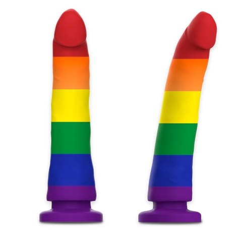 MYTHOLOGY Devon Pride L - silikonowa maszyna intymna, kolor PRIDE, 20 cm