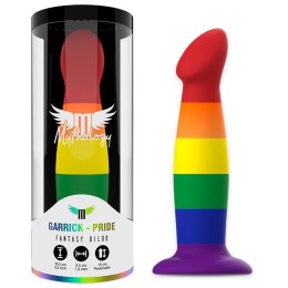 MYTHOLOGY Garrick Pride M - Kolorowa maszyna intymna, silikon, 16,5 cm