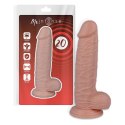 Mr Intense Model 20 - anatomiczny model z przyssawką 20x4,6 cm, naturalny