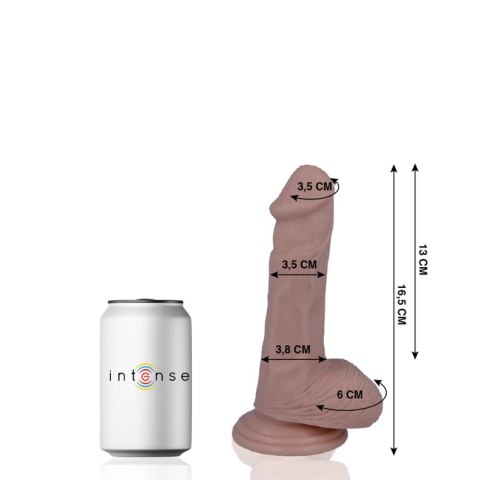 Mr Intense Model 5 - Anatomiczny symulator 16,5 cm z przyssawką, naturalny