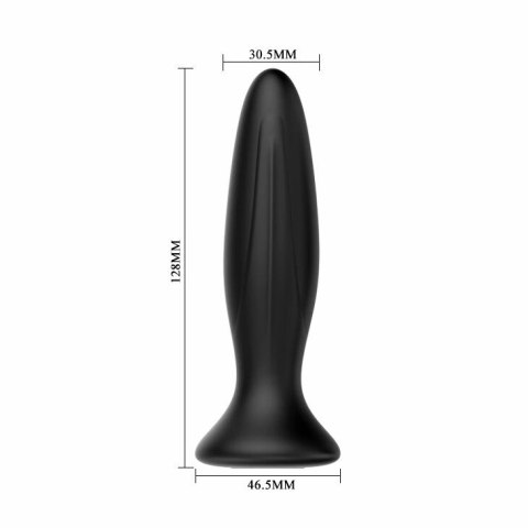 Mr. Play Wibrator Analny 12 Trybow USB Silikon Wodoodporny Czarny